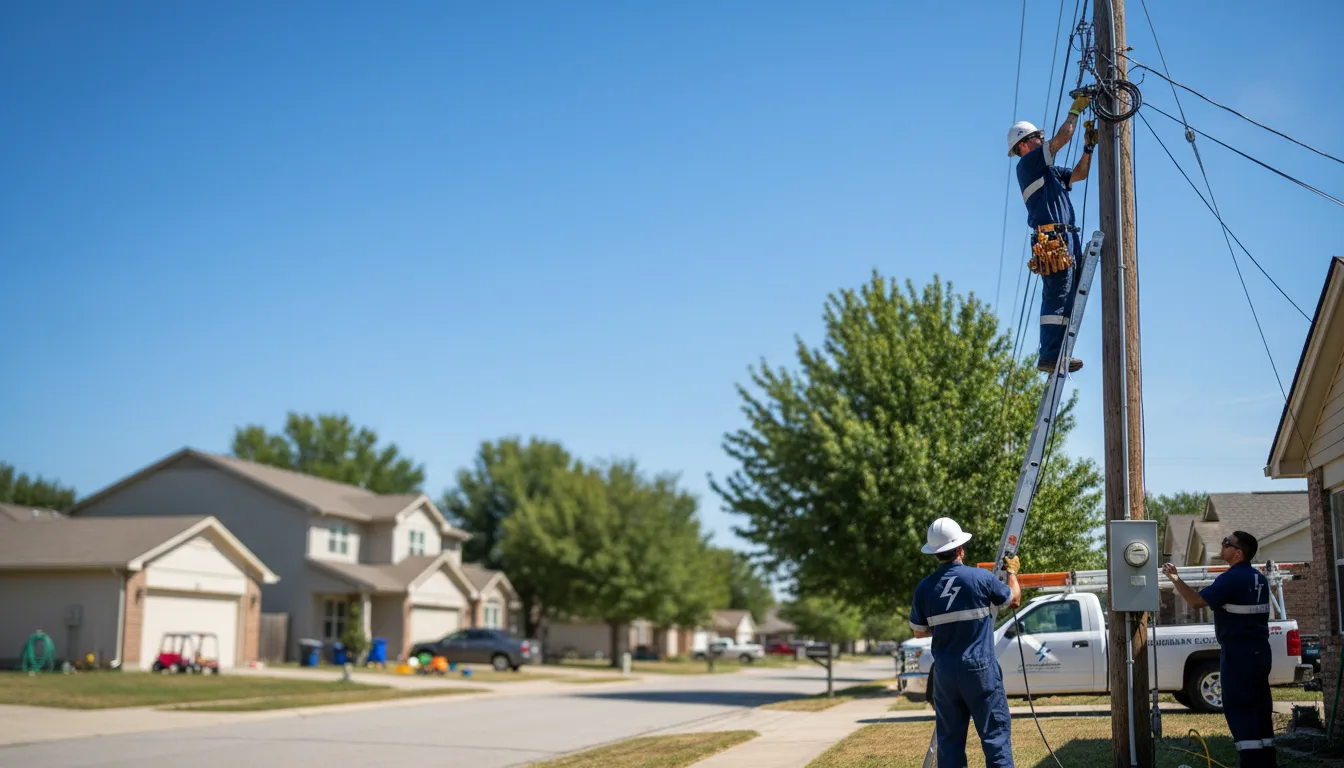 Residential electrician providing installation services in Winfred, SD